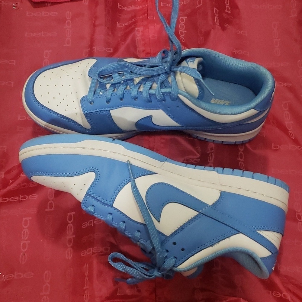 Nike dunk low blue and white colourway size 10